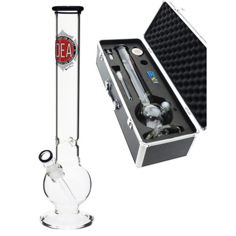 D.E.A Bubbled Ice Bong Gift Set 45cm Glass Bong