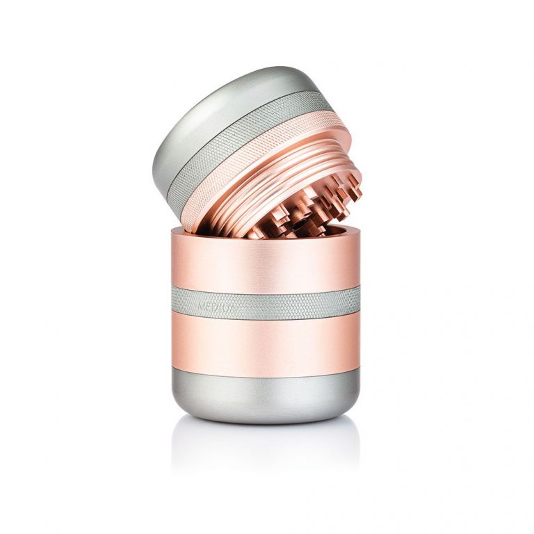 Kannastor GR8TR V2 Grinder Solid Screen Rose Gold – image 1