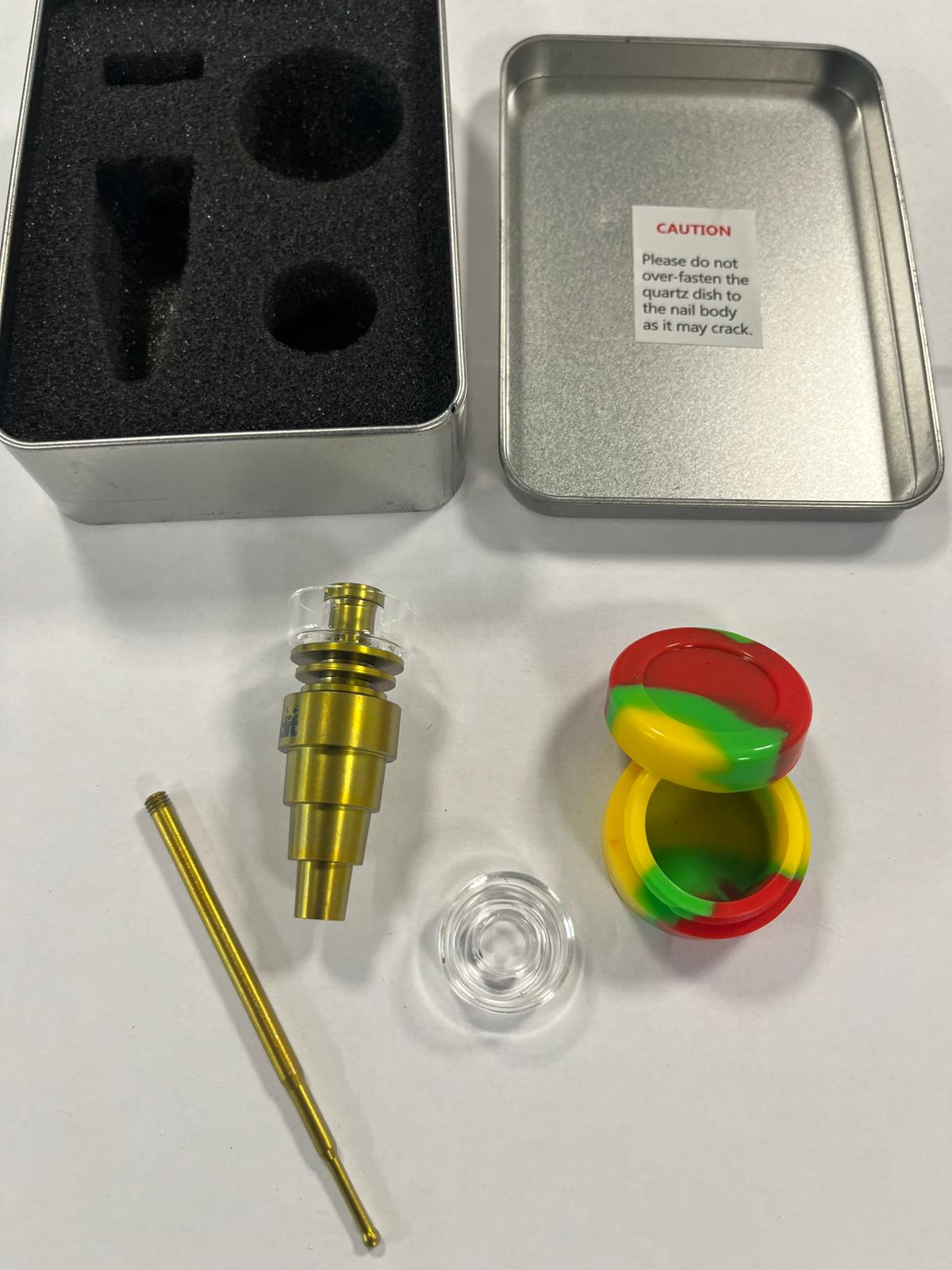 NAMNDB13059 Hybrid Titanium Qrtz Nail Carb Cap Gold-2