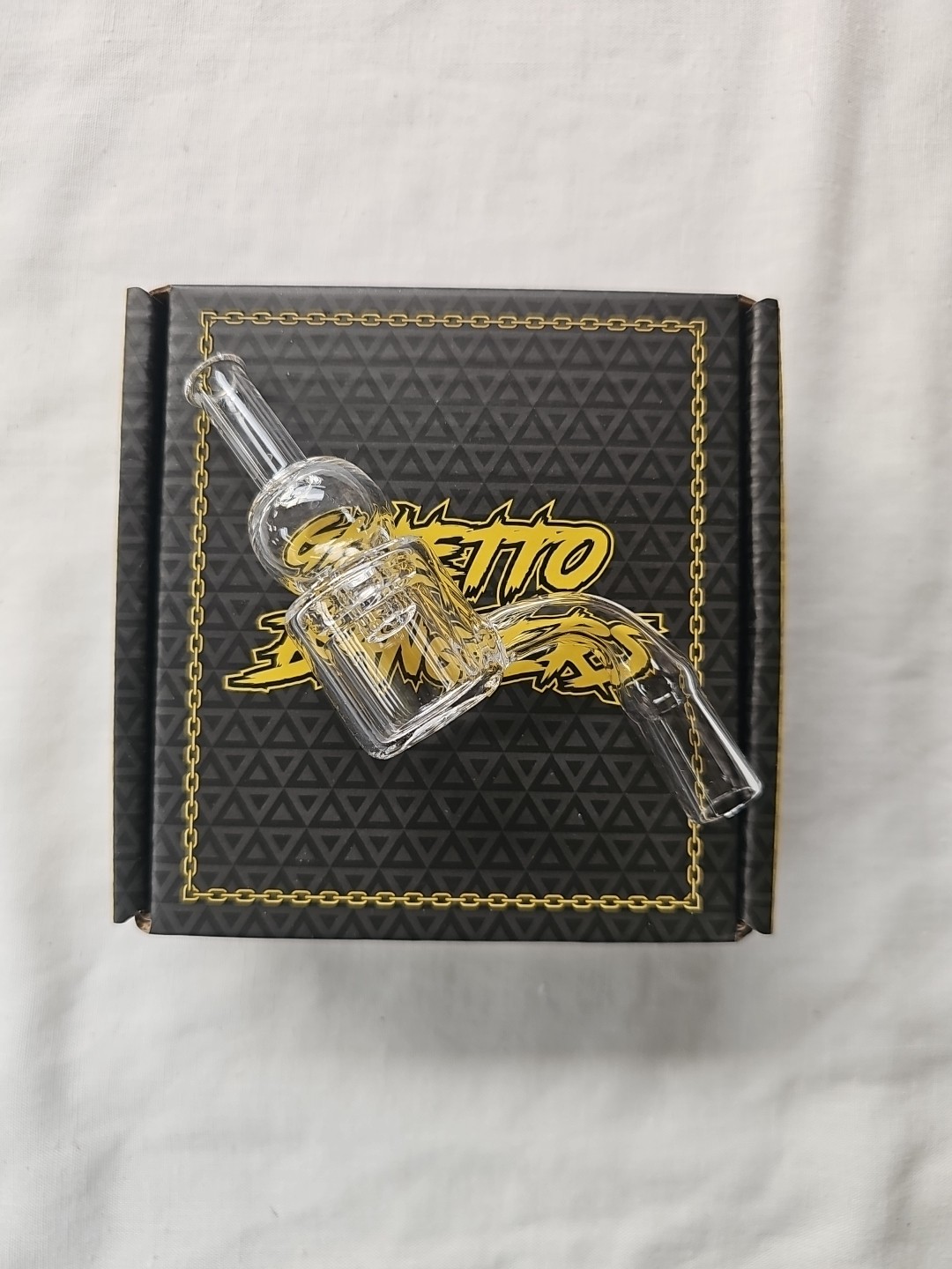 NDA24642-05 Ghetto Banger Double Wall Quartz Nail With Carb Cap 14mm Female Joint-4