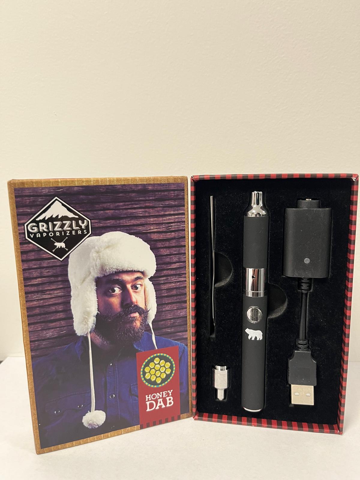 NDB12919 Grizzly Honey Dab Pen Yocan Black