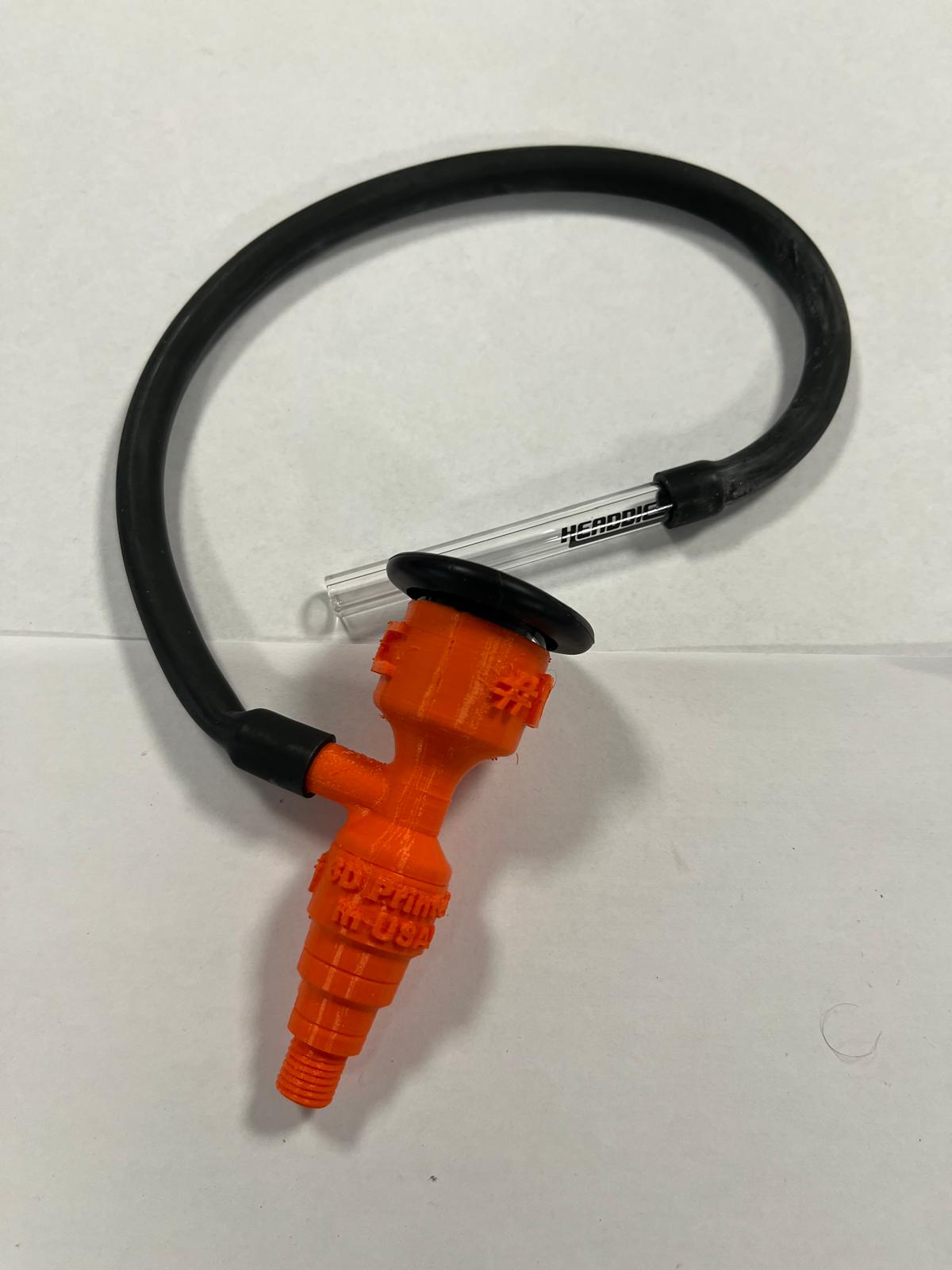 NDB21215 3D Printed Dabvac by Headdies Orange-1