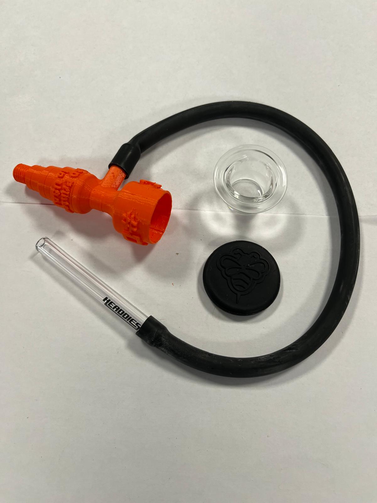 NDB21215 3D Printed Dabvac by Headdies Orange-2