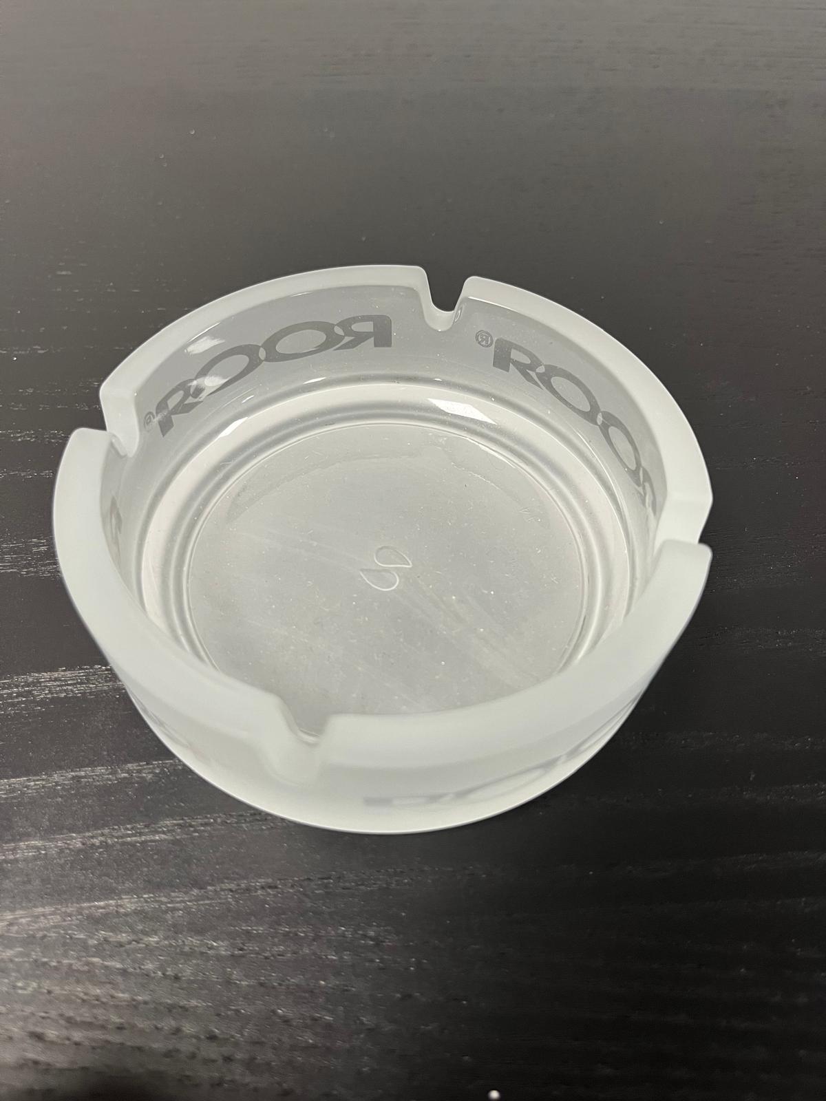 NSA14778 ROOR Glass Ashtray – Frosted Logo