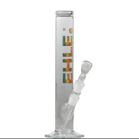 EHLE 500 Custom Straight Tube Bong - Psychedelic 18.8mm
