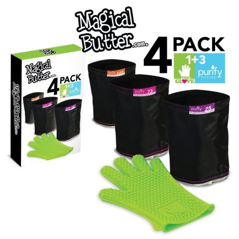 Magical Butter 4-Pack Filter Set and Glove