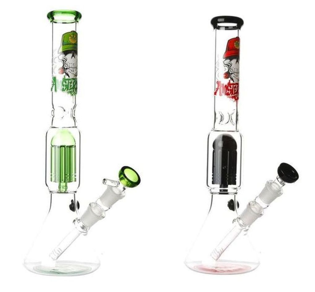 Amsterdam bong with 8arm tree perc Both