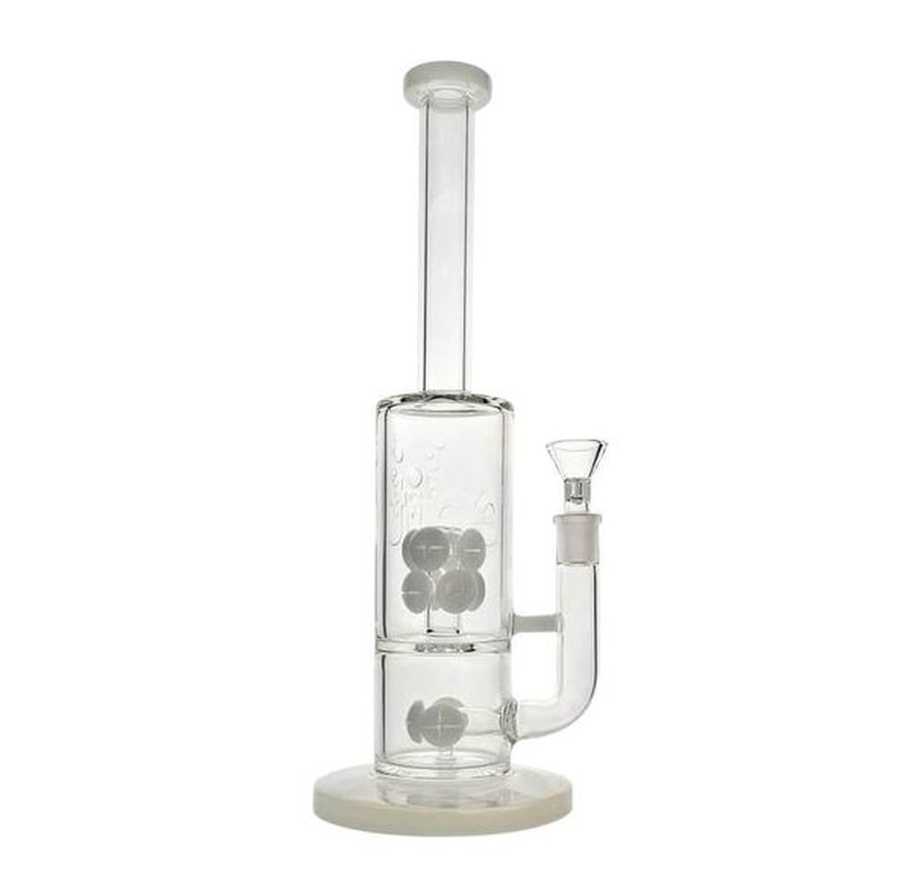BG15420 Stemless Button Diffuser Cross Perc Bong EDIT Collection-5