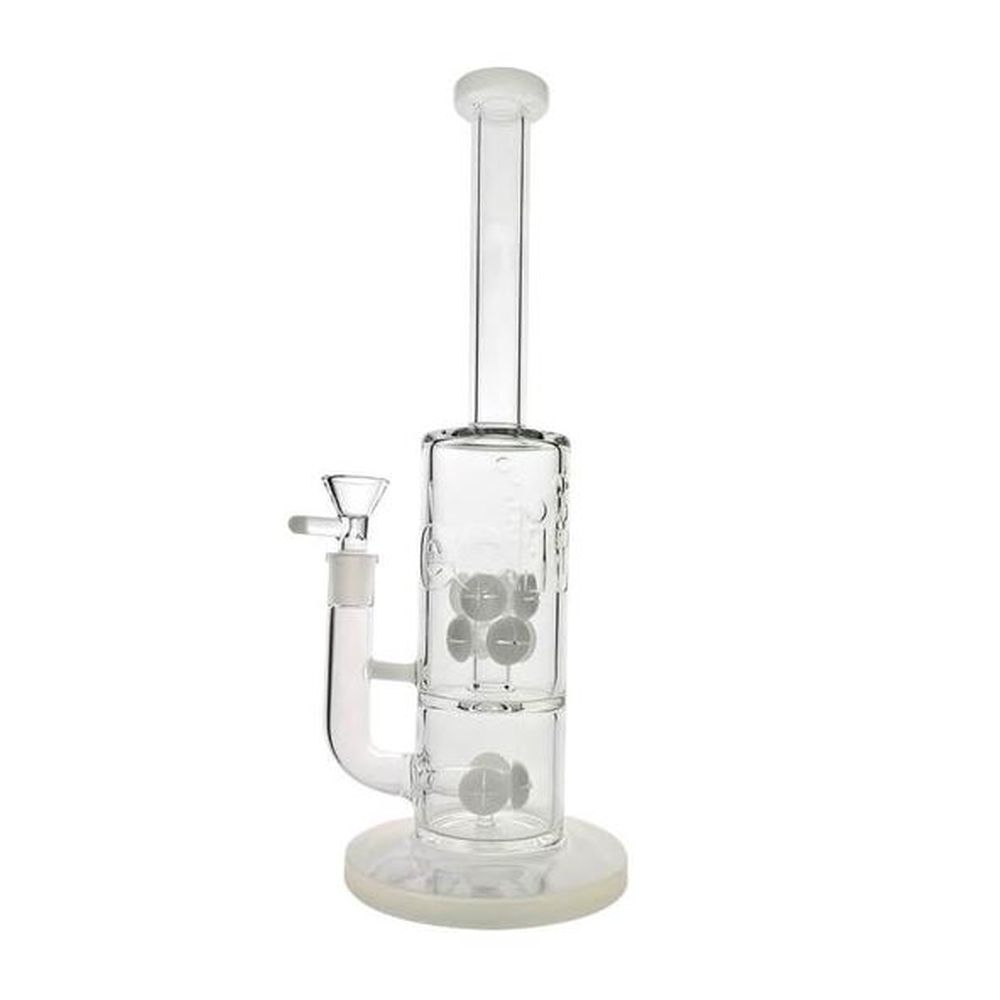 BG15420 Stemless Button Diffuser Cross Perc Bong EDIT Collection