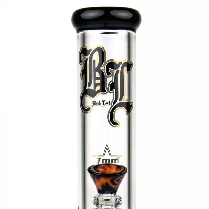 Black Leaf – 24 Arm Tree Percolator Glass Bong Black-7