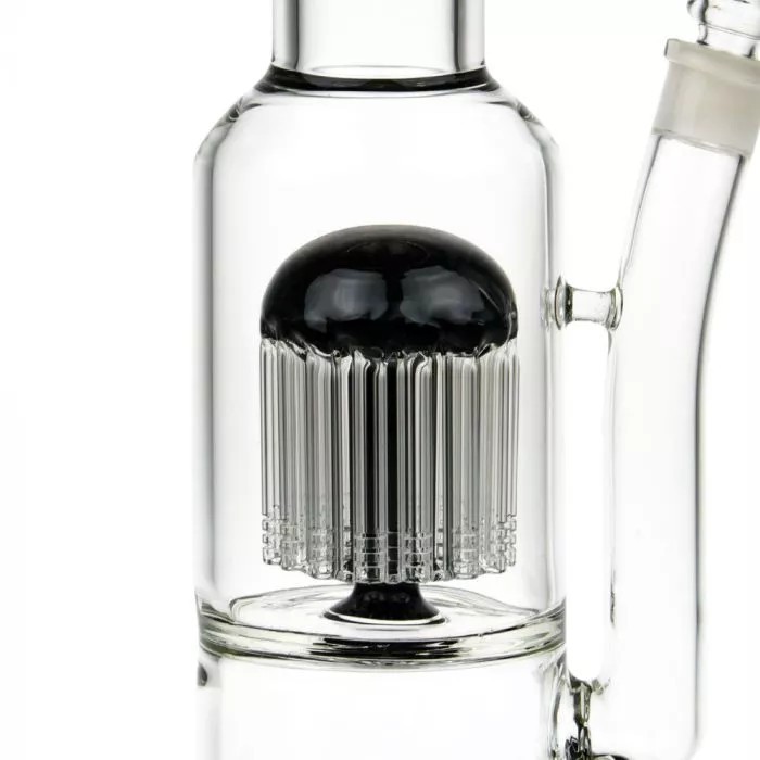 Black Leaf – 24 Arm Tree Percolator Glass Bong Black-8