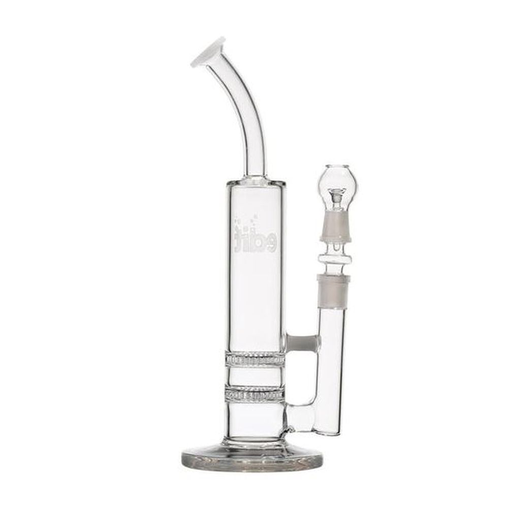 NBG10940 EDIT Bent Neck Dble Honeycomb Perc Rig White