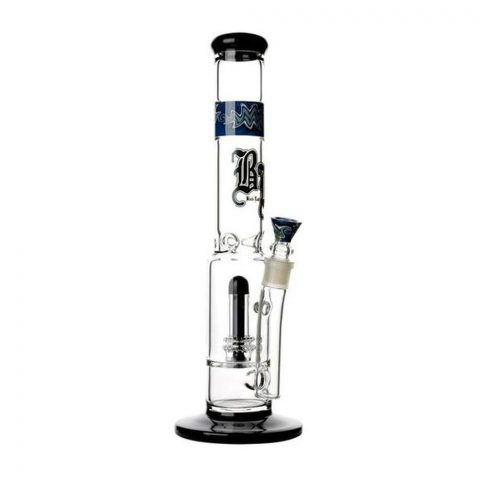 Black Leaf Shower Head Dome Percolator Ice Bong