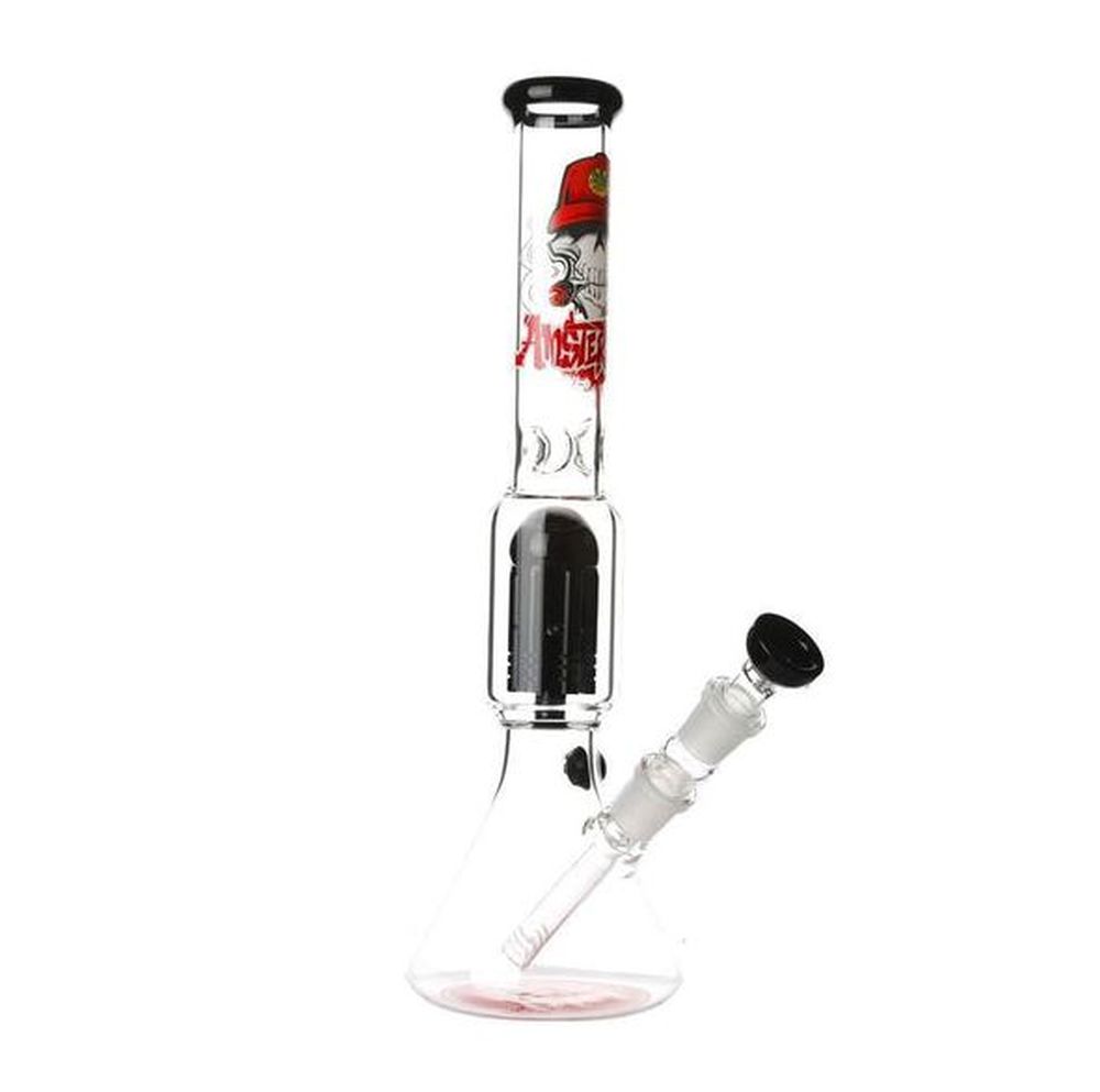 NBG783096-01 Amsterdam bong with 8arm tree perc Black