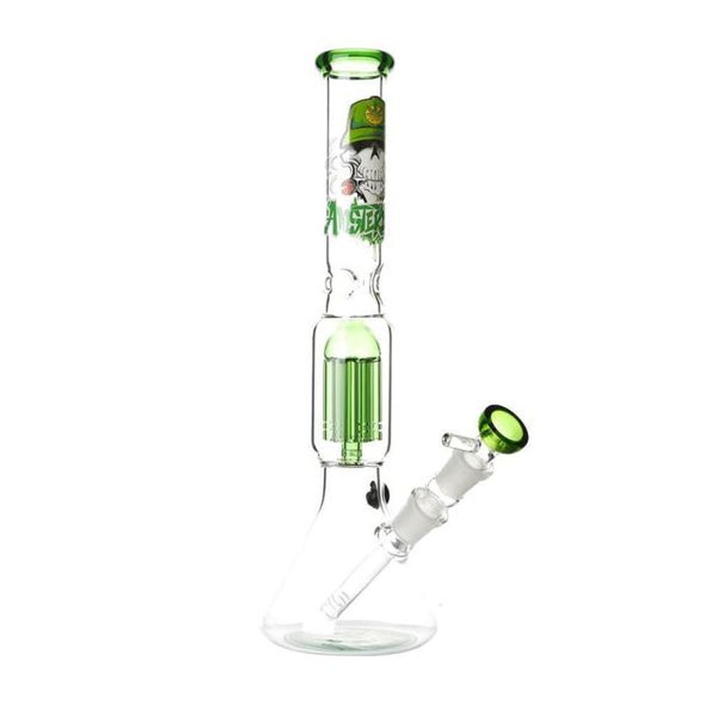 NBG783096-02 Amsterdam bong with 8arm tree perc Green