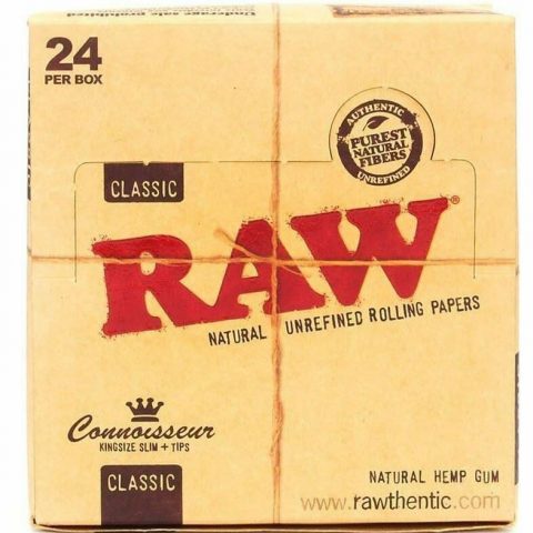 24x RAW Classic Connoisseur KS Papers & Tips (Full Box)