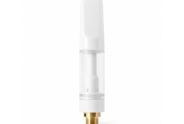 ACTIVE EZ Click Ceramic Pro cartridge 1ml borosilicate glass oil cartridge front view