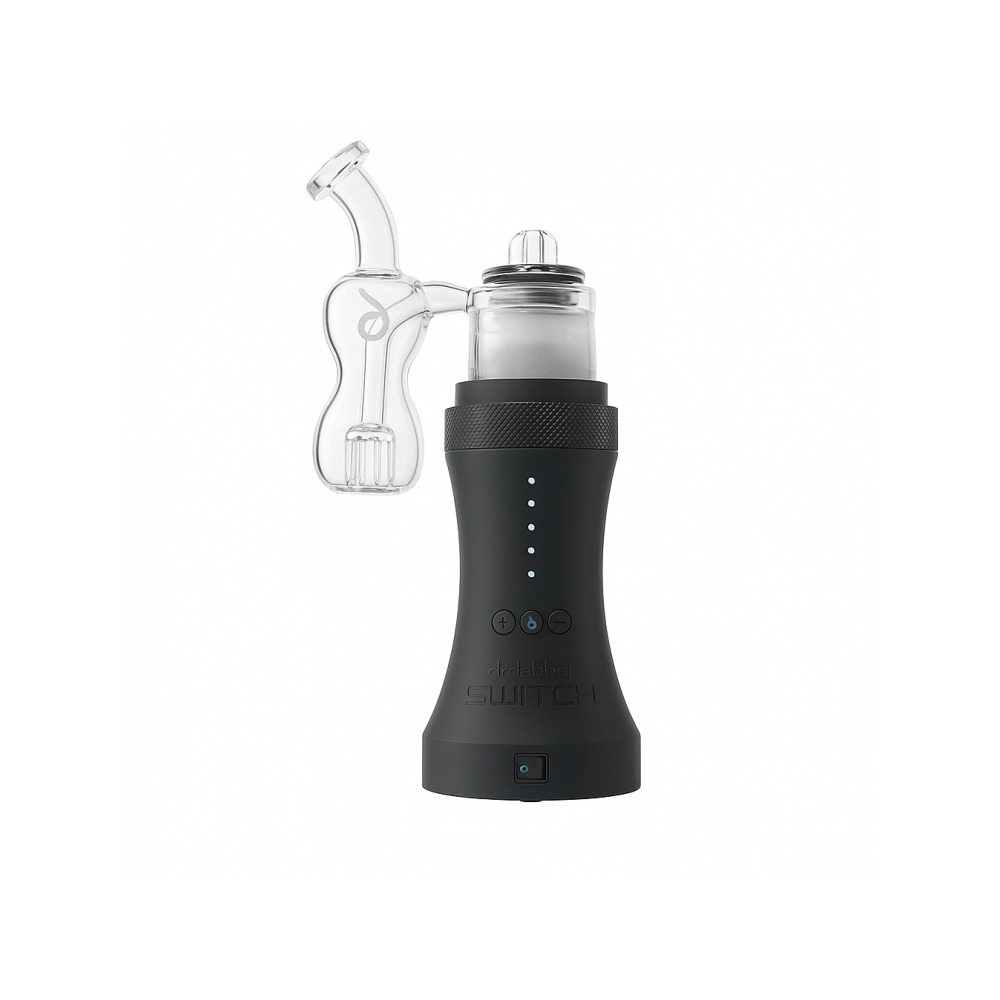 Dr Dabber Switch Vaporizer side profile displaying satin finish and LED lighting