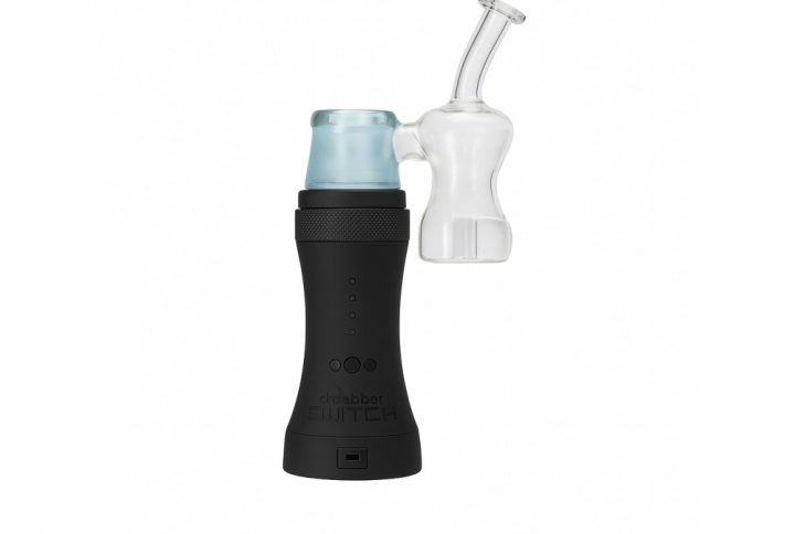 Dr Dabber Switch Vaporizer full kit with glass percolator on white background