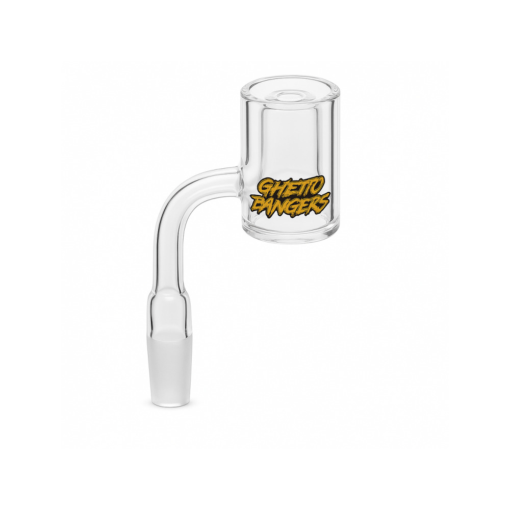 Quartz bubble carb cap included with the Ghetto Banger 10mm male joint thermal banger