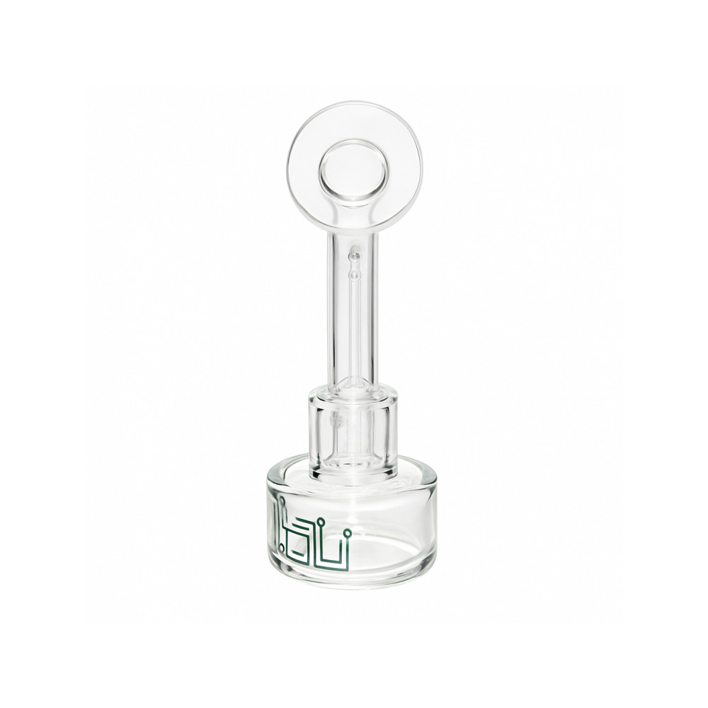 GRAV Labs Circuit 5 inch rig mouthpiece and curved anti-backsplash detail
