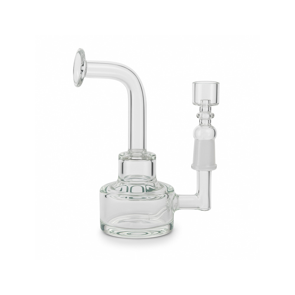 GRAV Labs Circuit mini dab rig teal full product shot on white background