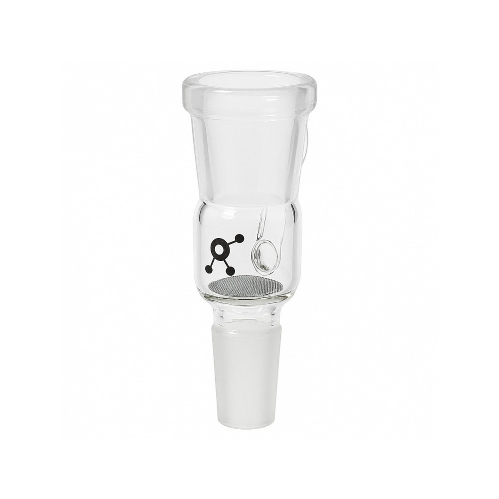 Herborizer Tube desktop vaporiser in use on a desktop setup showing full 45cm height