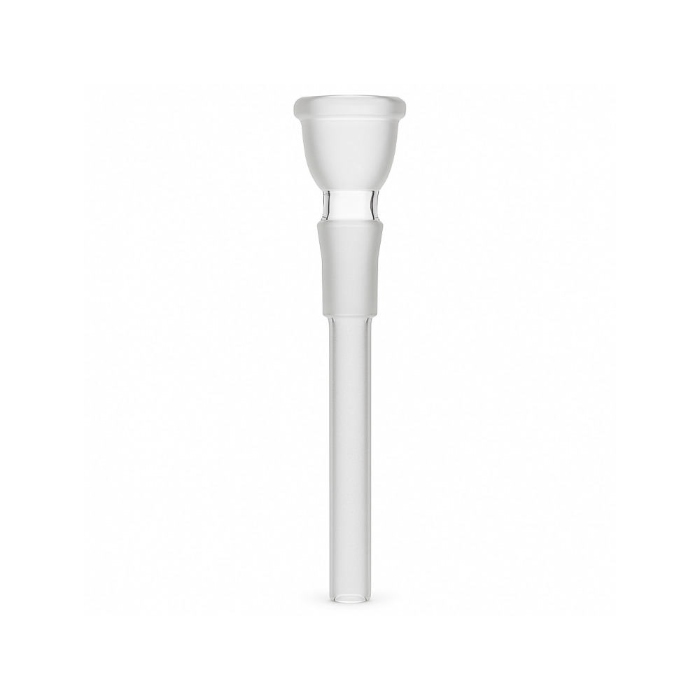 Full 2-piece set including bong body and bowl slide laid flat
