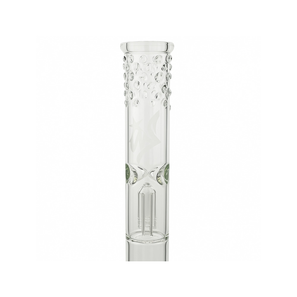 Ice notch detail on the neck of the WeedStar Messias Illusion Ice 5mm bong