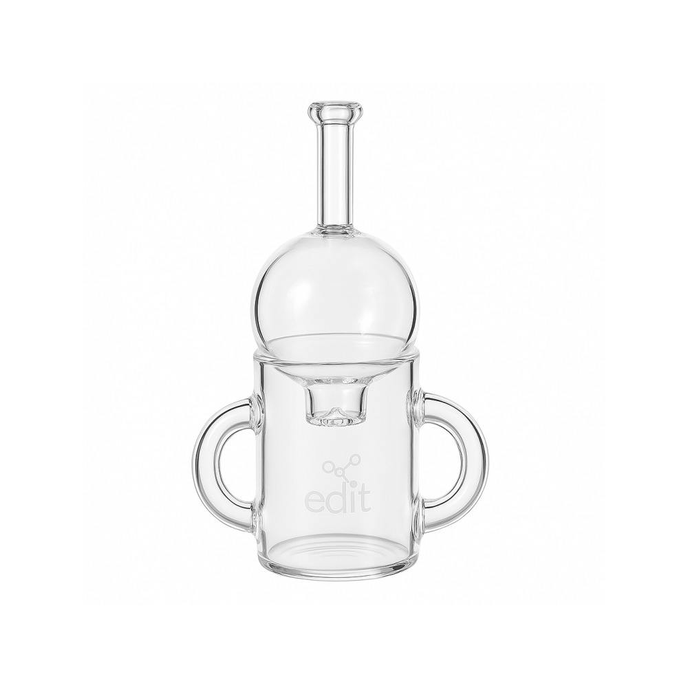 Globe-style carb cap resting on top of the 50mm XXL thermal banger ready for use