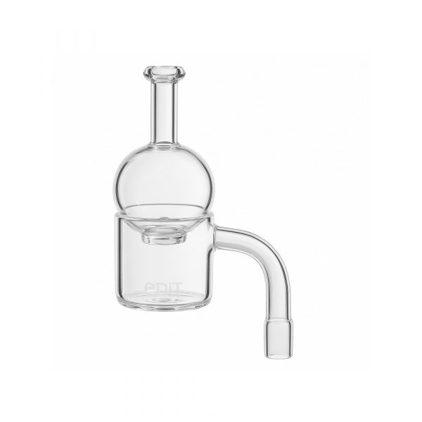 50mm XXL thermal quartz banger and globe carb cap set with 14mm female joint from EDIT Collection