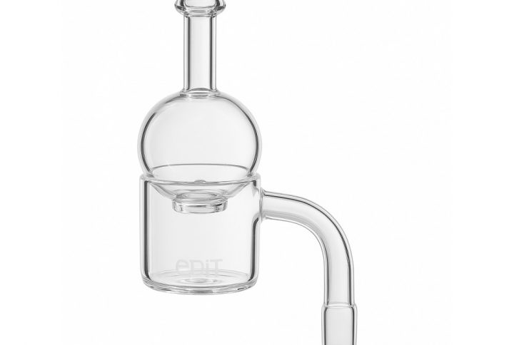 50mm XXL thermal quartz banger and globe carb cap set with 14mm female joint from EDIT Collection