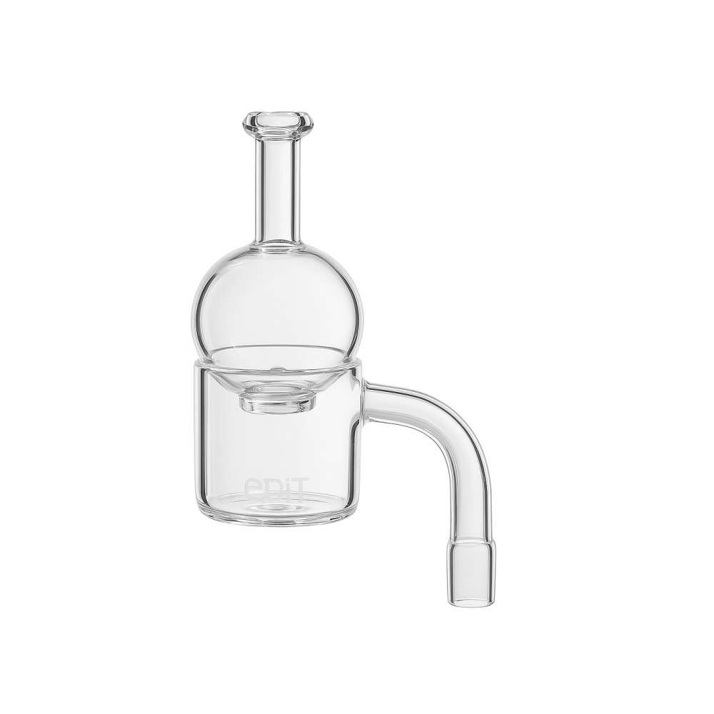 50mm XXL thermal quartz banger and globe carb cap set with 14mm female joint from EDIT Collection