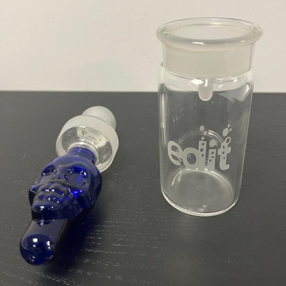 BA15131 Edit Skull ash catcher Blue-4