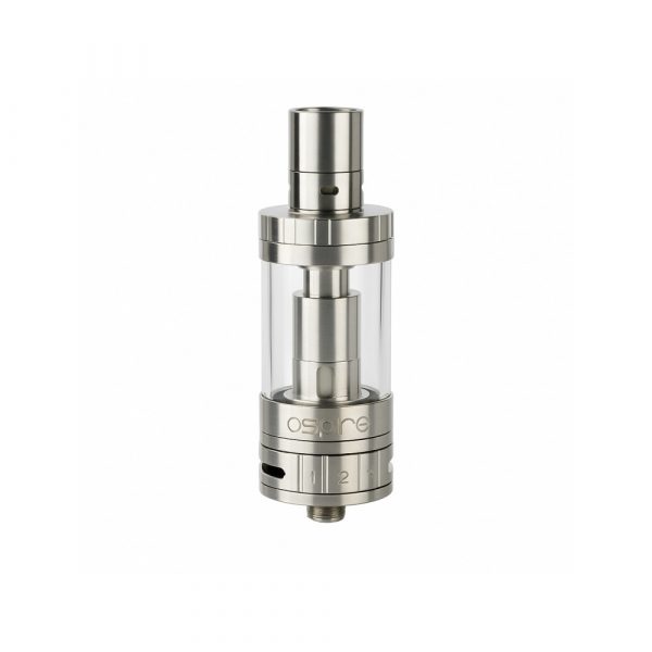 Aspire Triton V2 sub ohm tank with Pyrex glass in stainless steel finish