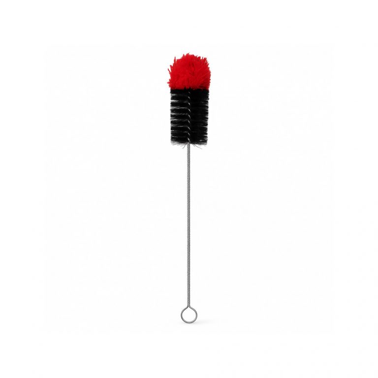 Black Leaf bendable bong cleaning brush size L 50cm with red soft tip and black bristles
