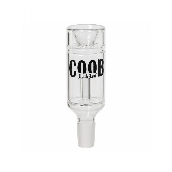 Black Leaf Cool B Double Filter Precooler Bowl in borosilicate glass with SG19 joint