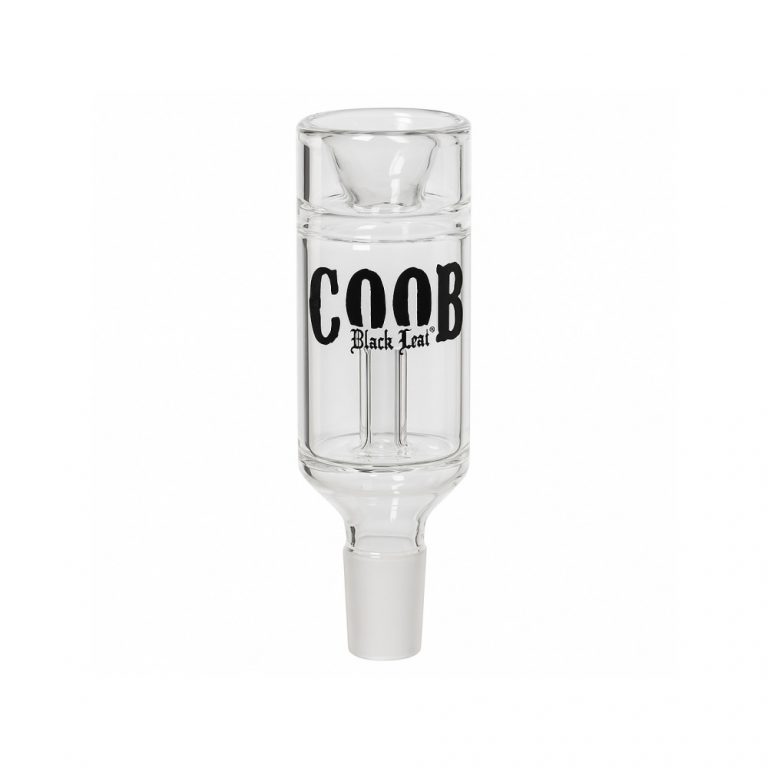 Black Leaf Cool B Double Filter Precooler Bowl in borosilicate glass with SG19 joint