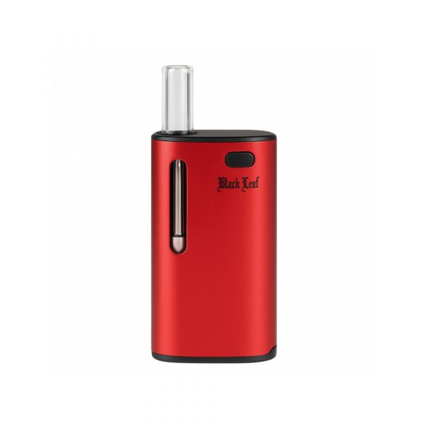 Black Leaf Doobie CBD vaporizer close-up showing single button control