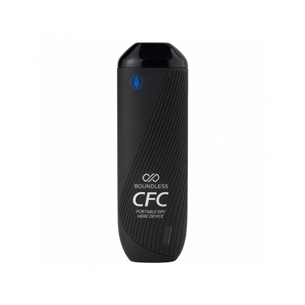 Boundless CFC black vaporizer digital temperature display and control buttons close-up