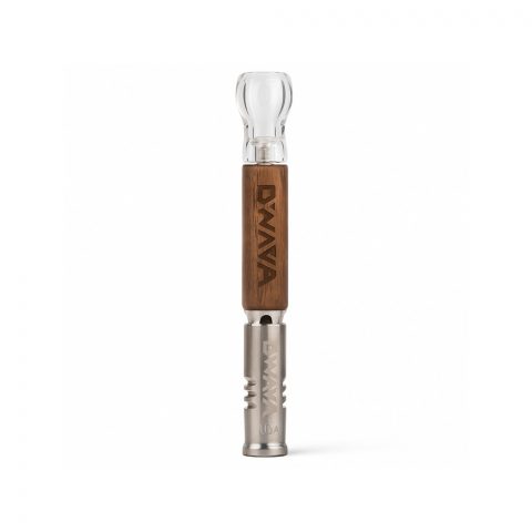 DynaVap 2020 Starter Pack with DynaCoil and Walnut DynaStash laid out on a flat surface showing all included accessories