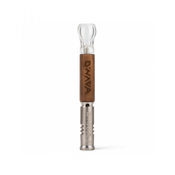 DynaVap 2020 Starter Pack with DynaCoil and Walnut DynaStash laid out on a flat surface showing all included accessories