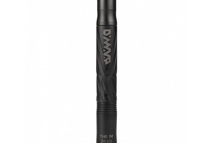 DynaVap M 2020 Phantom dry herb vaporizer with black anodised coating on white background
