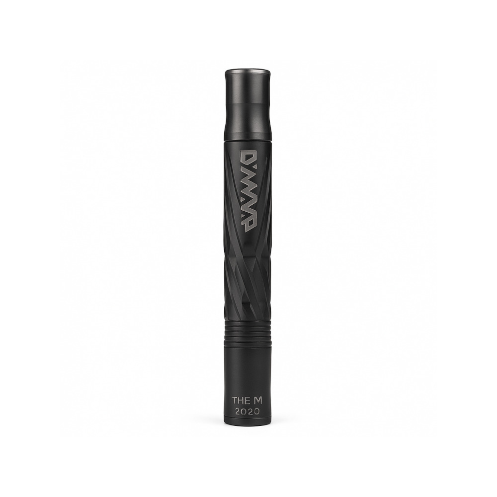 DynaVap M 2020 Phantom dry herb vaporizer with black anodised coating on white background