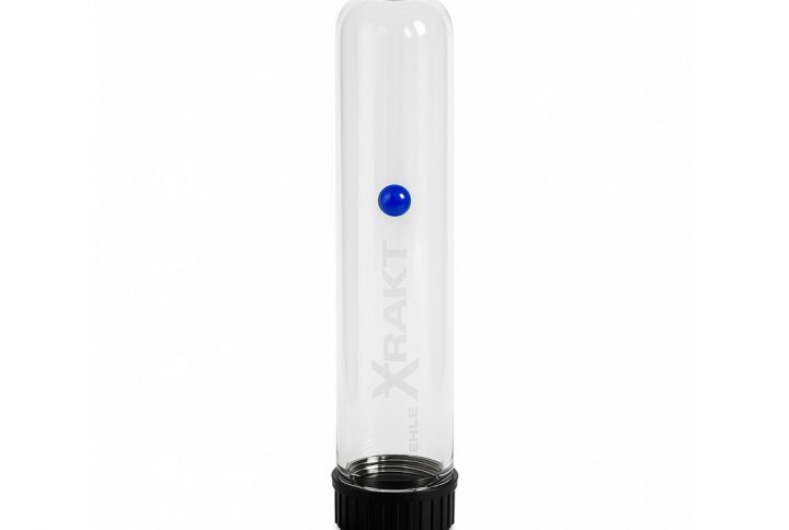 EHLE Glass X-Trakt Essence Extractor 30cm full view showing glass body and lab-grade filter