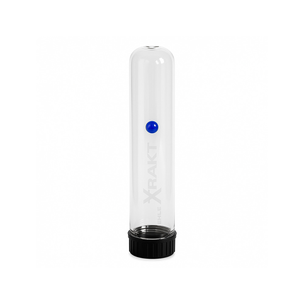 EHLE Glass X-Trakt Essence Extractor 30cm full view showing glass body and lab-grade filter