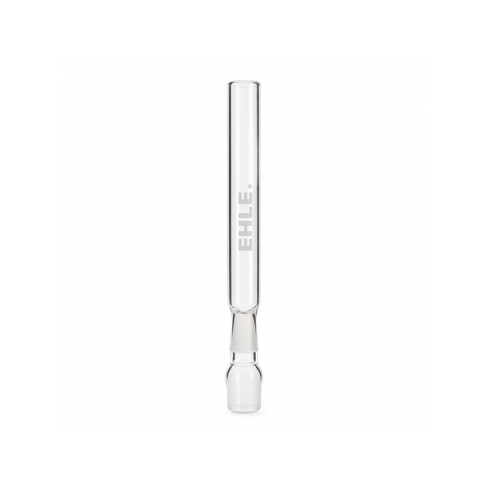 EHLE Ice Cylinder Bong filled with water showing chamber volume