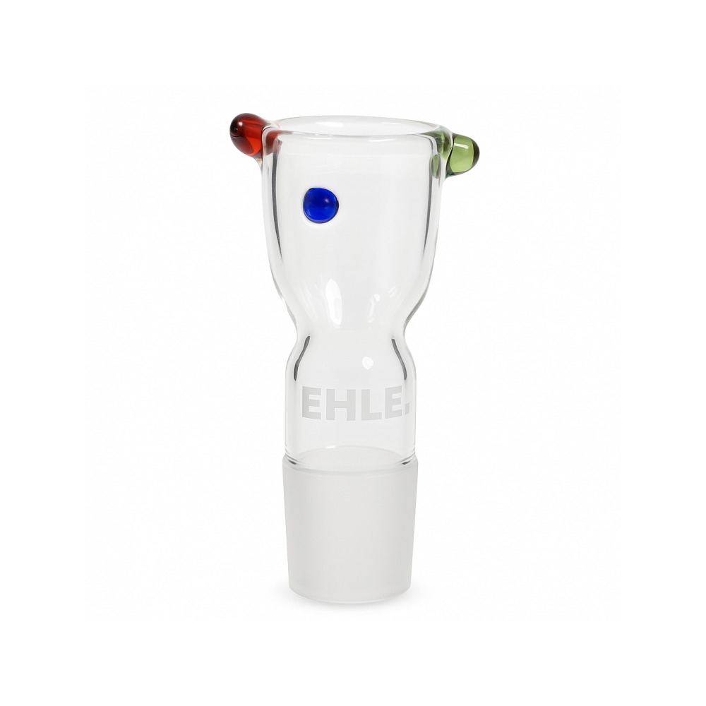 Top mouthpiece and neck of the EHLE Ehleminator 55cm glass waterpipe
