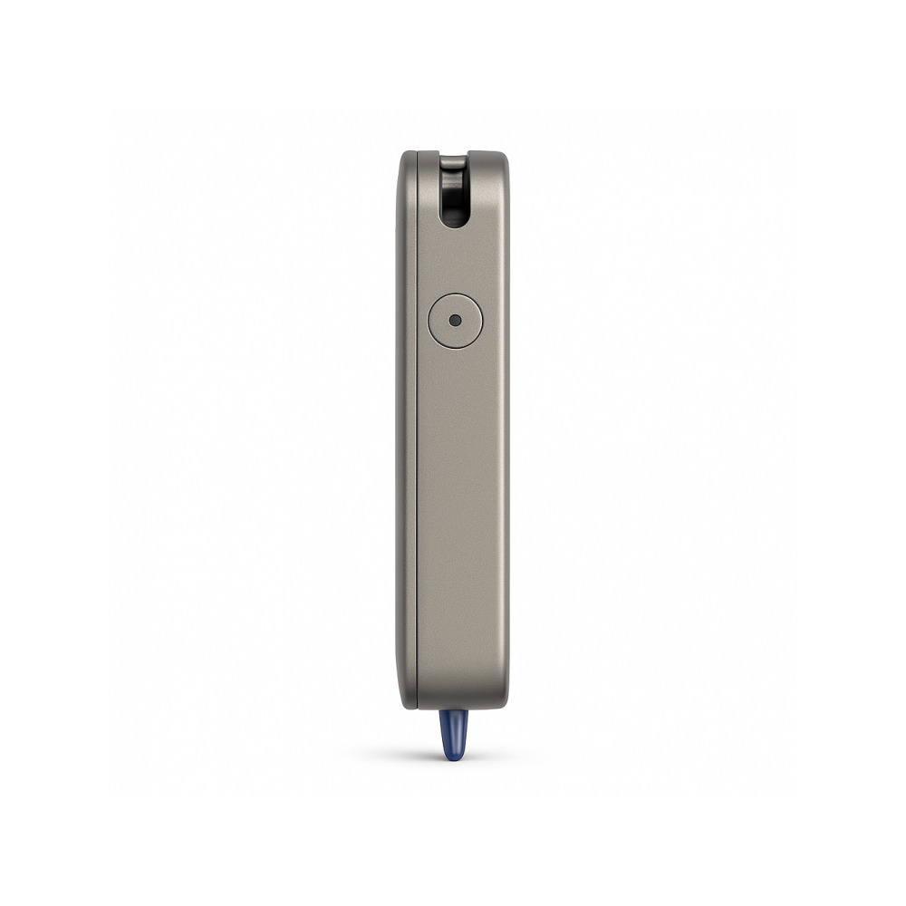 Firefly 2 Plus Black portable vaporizer in hand showing size and form factor