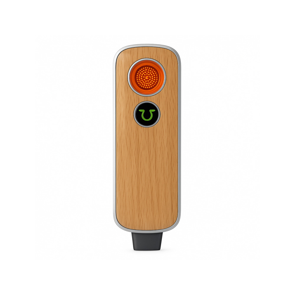 Firefly 2 Plus Oak Silver open bowl showing borosilicate glass vapour path